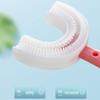 DELILAH Toothbrush for Kids with U Shaped Silicone Brush Head for 360 Degree Cleaning Suitable For 2-6 Years, Manual, Heart Design, Multicolor view 2