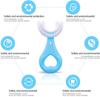 DELILAH Toothbrush for Kids with U Shaped Silicone Brush Head for 360 Degree Cleaning Suitable For 2-6 Years, Manual, Heart Design, Multicolor view 4