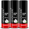 MAN CODE Shaving Foam For Men - 500Ml Shave Foam With Aloe Vera & Moisturizing Minimizes The Risk Of Nicks, Cuts Razor Burn With Gentle Foaming Agents (Pack Of 3) view 1
