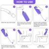 DALUCI 500ML Portable Bidet Spray for Toilet  Handheld Retractable Jet Sprayer with Anti-Slip Bottle & Angled Nozzle | Travel-Friendly Personal Hygiene Cleaner with Carry Bag (Multicolor) view 4