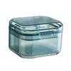 LOOM TREE Tportable Denture Case Container Waterproof Drain Organizer Holder Soaking Blue| Oral Care | Denture Care view 1