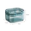 LOOM TREE Tportable Denture Case Container Waterproof Drain Organizer Holder Soaking Blue| Oral Care | Denture Care view 2