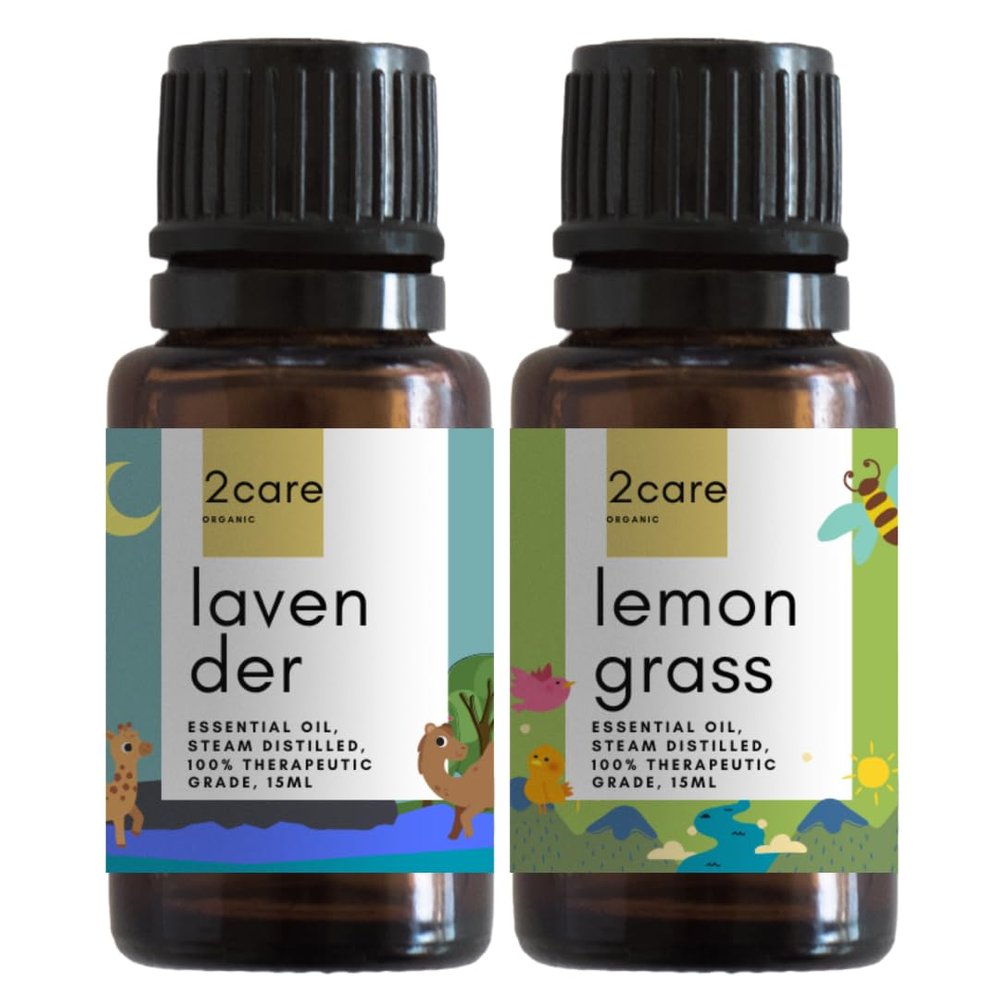 2care Lavender Essential Oil and Lemongrass Essential Oil Combo (pack of 2) 30ml