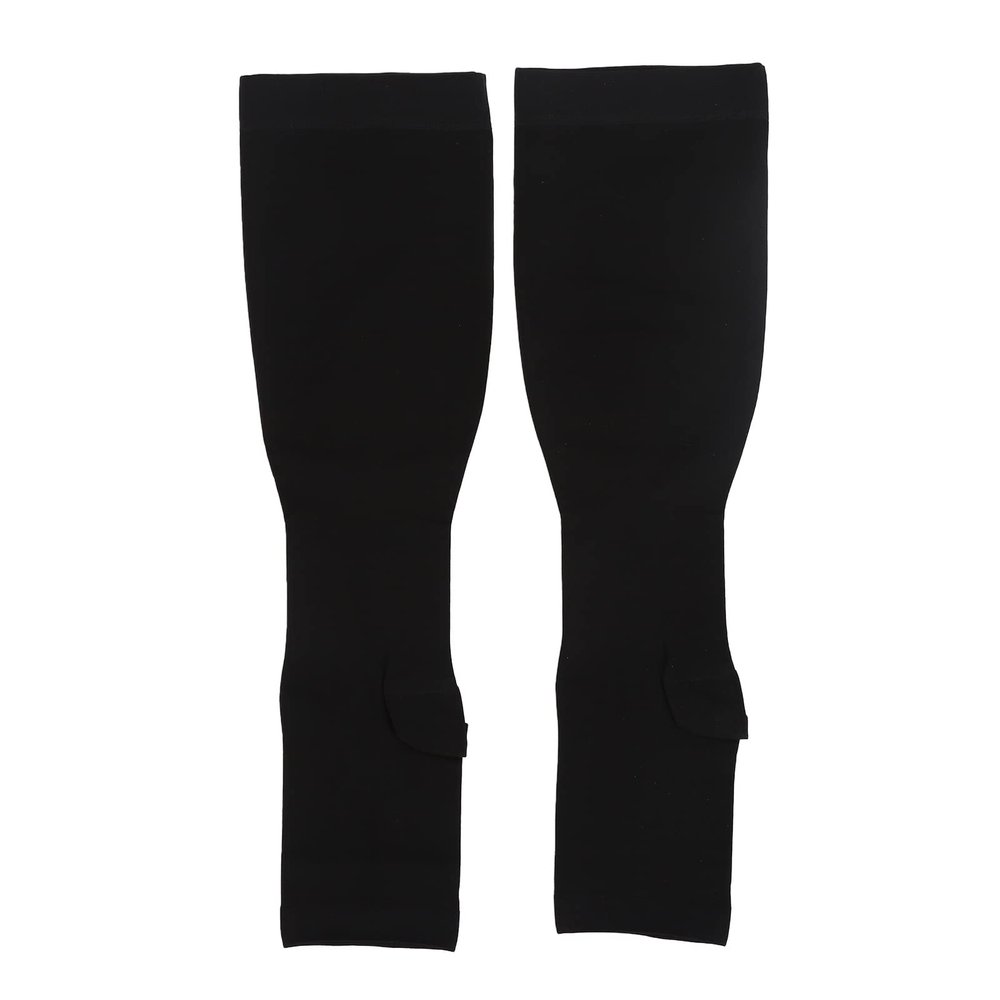 Compression Socks, Skin Friendly Open Toe Compression Socks Elastic Breathable Comfortable for Circulation (5XL)