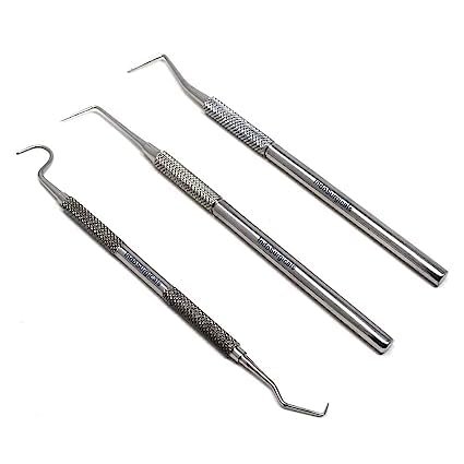ADDLER Dental Hand Instrument Probe Set of 3