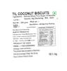 Murthy's Til Coconut Biscuit Bites  Crunchy Coconut Cookies Snack | Healthy Teatime Treat, Indian Homemade Style Biscuits (200g) view 2