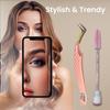 AVXIGO FIELD Professional S-Curved Precision Tweezer for Eyelash Extensions (Baby Pink), Diamond Grip Fiber Tip Lash Tweezer Stainless Steel - Complete with Mascara Brush, Storage Box and Tube Case view 4