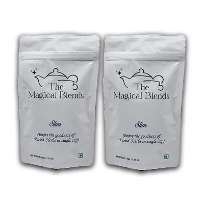 The Magical Blends For Natural Spices And Herbs Healthy Weight Care Tea - (Pack Of 2x 50G) (Tulsi Ginger)