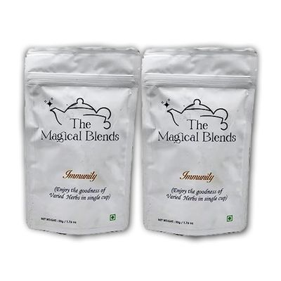 The Magical Blends For Natural Spices And Herbs Healthy Weight Care Tea - Pack Of 2x 50G - (Giloy Turmeric)