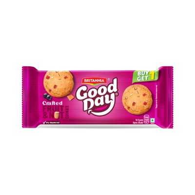 Britannia Good Day Fruit & Nut Cookies | Zero Trans Fat, 450 grams