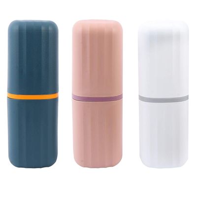 NavaFresh Basics 3pcs Travel Toothbrush Case Portable Toothbrush Toothpaste Cup Holder Container for Travel Business Trip Camping Daily Use'