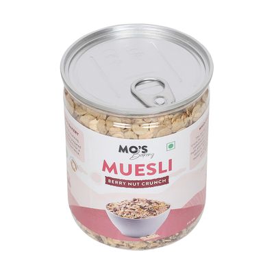 Mo's Millet Muesli 360 gms | Berry Nut Crunch | 90% Whole Grains | Clean Ingredients | Source of Protein