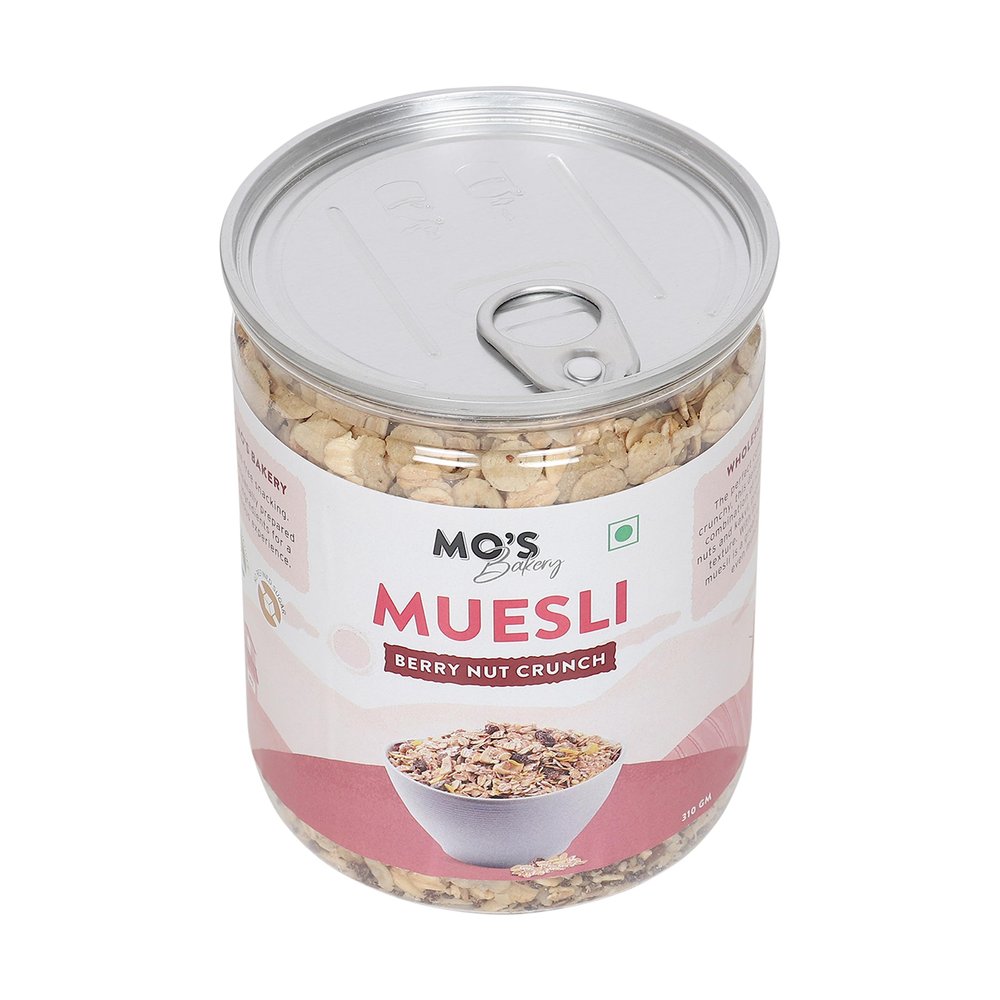 Mo's Millet Muesli 360 gms | Berry Nut Crunch | 90% Whole Grains | Clean Ingredients | Source of Protein