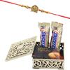 SFU E Com Awesome nutty chocolate With Dark Fantasy Coockies| Rakhi Chocolate for Brother | Jadtar Ganesh ji Rakhi With Chocolates | Roli, Chawal, Chandan, Misri | 1137 view 1