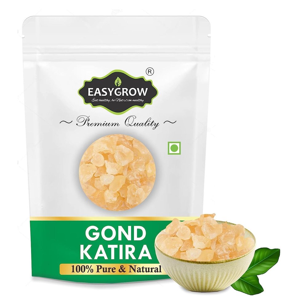 Easygrow Edible Gond Katira Pure - 400 gm, Tragacanth Gum Gond Katira High Cooling Properties Gondh Katira Gum (400 gm)