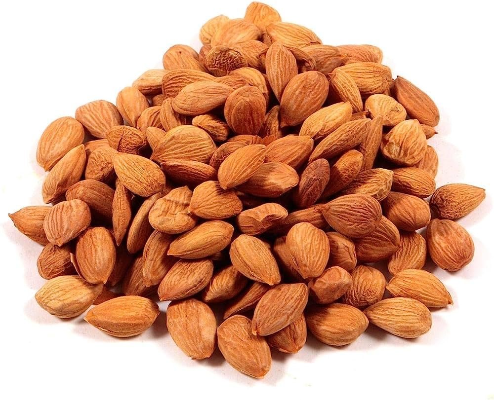 A D Food & Herbs Bitter Apricot Kernels Raw Unprocessed Fresh and Natural (250 GMS)
