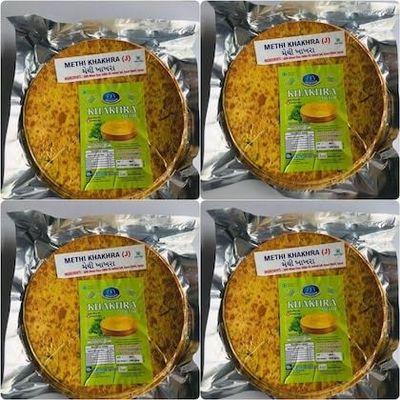 JAYASHA Methi Flavour Khakhra Vacuum Pack Of 4 (200Gm)