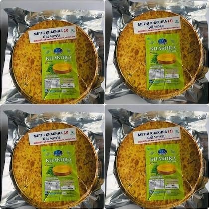 JAYASHA Methi Flavour Khakhra Vacuum Pack Of 4 (200Gm)