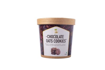 Fit Pro Healthy Lives Chocolate Oats Cookies  Healthy & Delicious Biscuits  Made with Pure Natural Jaggery & Whole Grain Oats  No Refined Sugar  Gluten Free - Perfect Snack  Pack of 250 Gm
