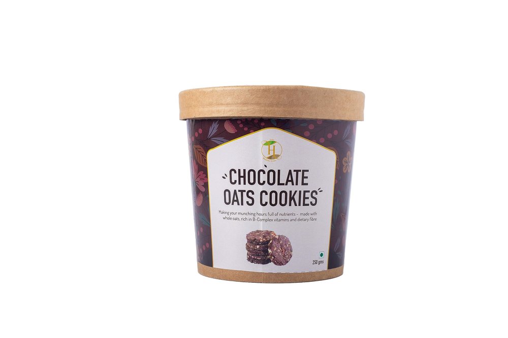 Fit Pro Healthy Lives Chocolate Oats Cookies  Healthy & Delicious Biscuits  Made with Pure Natural Jaggery & Whole Grain Oats  No Refined Sugar  Gluten Free - Perfect Snack  Pack of 250 Gm