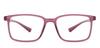 LENSKART BLU | Zero Power Blue Cut Computer Glasses | Anti Glare, Lightweight & Blocks Harmful Rays | UV Protection Specs | Purple | Men & Women | Large | LB E13737 view 1