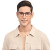 LENSKART BLU | Zero Power Blue Cut Computer Glasses | Anti Glare, Lightweight & Blocks Harmful Rays | UV Protection Specs | Purple | Men & Women | Large | LB E13737 view 3