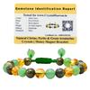 Money Magnet Bracelet Original Certified Pyrite Bracelet with Green Aventurine, Citrine - Elegant for Man, Women and Men - Healing Money Crystal Stones (Adjustable) view 1