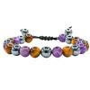 Quit Smoking Bracelet for Women Men - Crystal Bracelet with Amethyst, Tiger Eye and Hematite Stones - Spiritual Gift view 1
