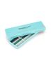 Brightly Labs Reusable Glass Drinking Straws, Clear Glass Straws for Drinking for Milkshakes, Frozen Drinks, Smoothies, Tea, Juice, Set of 4 (Multi Colours) view 4