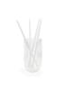 Brightly Labs Reusable Glass Drinking Straws, Clear Glass Straws for Drinking for Milkshakes, Frozen Drihies, Tea, Jui view 2