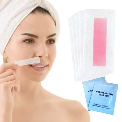 Ghelonadi Hair Removal Ready To Use Cold Waxing Strip Eyebrows Face Upper Lip Chin Facial Wax Strips For Girl'S And Woman'S(Any Flavor), 1 Count