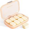 Cazuela Daily Pill Organizer, 8 Compartments Portable Pill Case, Moisture-Proof Pill Case, Pill Dispensers, Travel Pill Container, to Hold Vitamins Pills Cod Liver Oil Regular Tablets (Multi Color) view 1