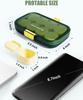 Cazuela Mini Pill Storage Box, 8 Compartments Portable Pill Case Box, Moisture Proof Travel Pill Organizer, Medicine Vitamin Holder Container (Multi Color) view 3