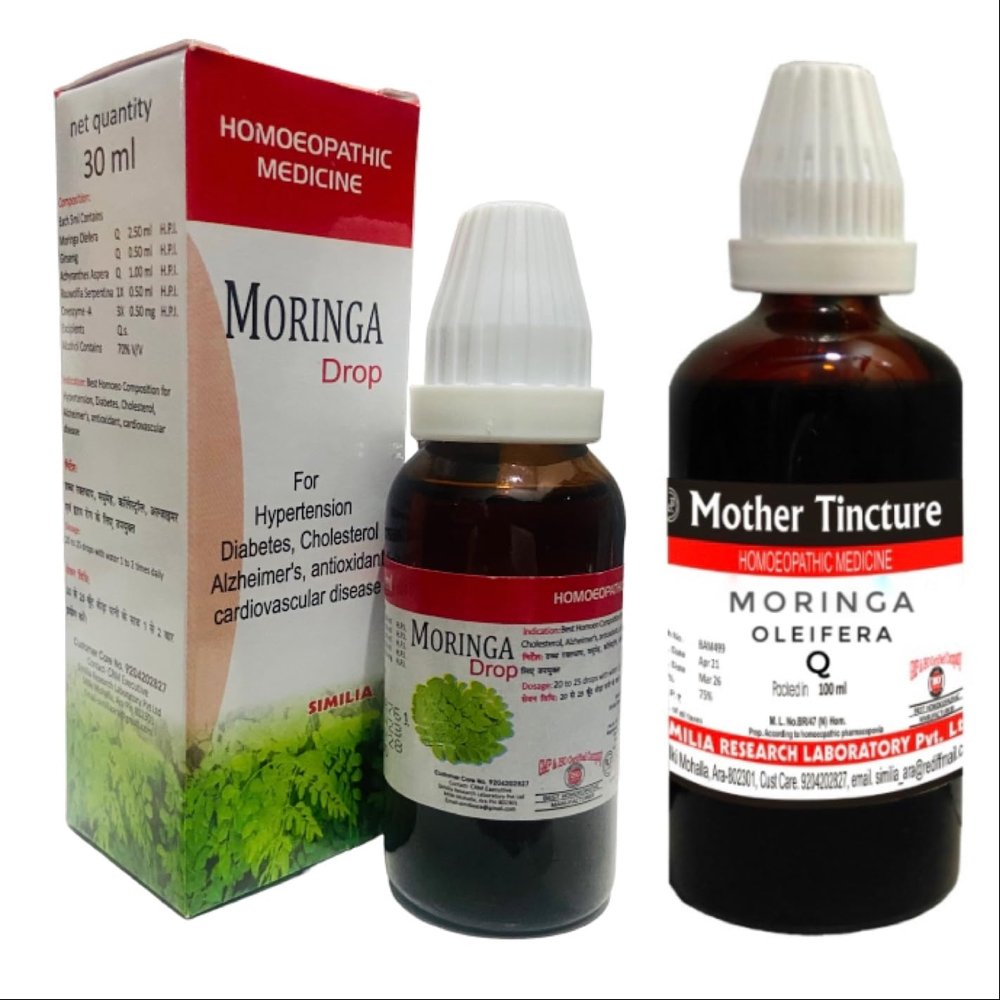 ABA14 Simila Moringa Oleifera Q Homeopathic Medicine - Mother Tincture & Formula DROPS COMBO (30ml + 30ml)
