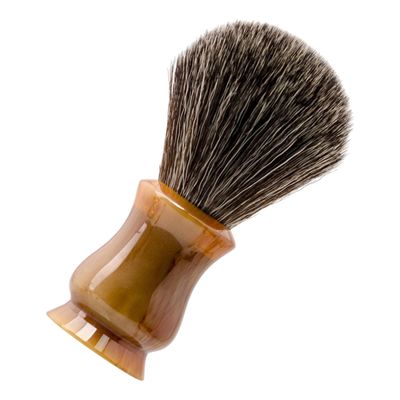 SECRET DESIRE Shaving Brush Portable Resin Handle Brush For Beard Removal Dad Shaving Soap Brown