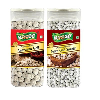 KOOGLY ANARDANA GOLI + JEERA GOLI SPECIAL - HEALTHY DIGESTIVE | Digestive & Tasty Mouth Freshener | Hygienically Packed Traditional Pachak