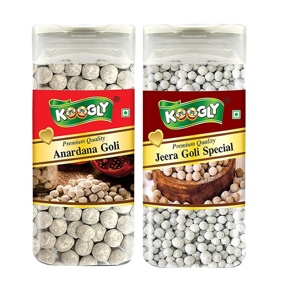KOOGLY ANARDANA GOLI + JEERA GOLI SPECIAL - HEALTHY DIGESTIVE | Digestive & Tasty Mouth Freshener | Hygienically Packed Traditional Pachak