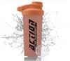 COOL INDIANS Plastic BPA-free Material Leakproof Gym Shaker Bottle with Extra Compartment Ideal for Protein, Preworkout and BCAAs (700 Milliliters) (Orange) view 1