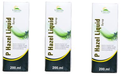 Yogveda Supplements for Plant Based P-Hazel Syurp for Women's 200ml (Pack of 1)