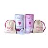 AARYA Reusable Menstrual Cup|Ultra Soft & Odourless|Medical Grade Silicone|Leak Free For 8-10 Hours|Fda Approved|Includes Protective Pouch|Pack Of 2 (Small Medium),Transparent view 1