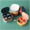 Cannagenix Pill Organizer Box, Pill Box, Portable Travel Pill Case Dispenser Medicine Box with Moisture-Proof Design BPA Free for Vitamin/Medication/Fish Oil/Supplements (Multi Color) view 2