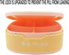 Cannagenix Portable Pill Box, 4-Compartment Daily Pill Organizer, Medicine Reminder & Storage Box, Travel Friendly (Multicolour) view 3