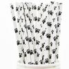 Atpata Funky Paw Print Paper Straws - Pet Birthday Party Themed Tableware for an Eco-Friendly and Adorable Decorations (25pcs Pack) view 1