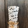 Atpata Funky Paw Print Paper Straws - Pet Birthday Party Themed Tableware for an Eco-Friendly and Adorable Decorations (25pcs Pack) view 3