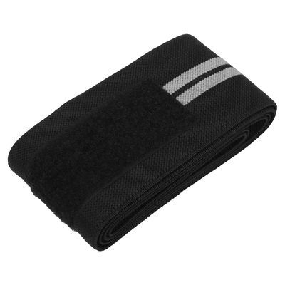 Knee Straps, Sports Knee Wraps Flexible Elastic Compression Bonding for Squats for Gym Workout for Weightlifting (Black Gray)