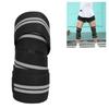 Knee Straps, Sports Knee Wraps Flexible Elastic Compression Bonding for Squats for Gym Workout for Weightlifting (Black Gray) view 2