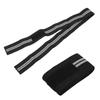 Knee Straps, Sports Knee Wraps Flexible Elastic Compression Bonding for Squats for Gym Workout for Weightlifting (Black Gray) view 4