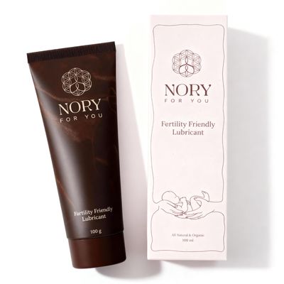 Nory India's First Fertility Friendly Personal Water Based Lube (100gm) Organic, Non-Staining Aloe Vera Lubricant Gel for Privacy, Natural Luber for Men & Women