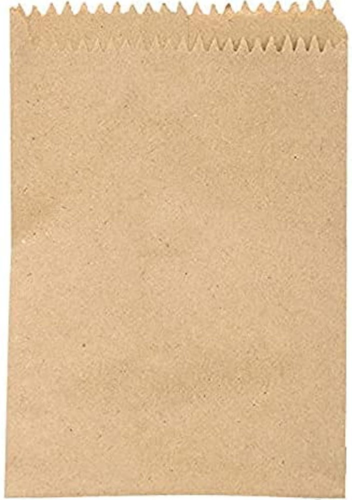Brown Paper Bags for Foods Grocery Packing Covers - Pack of 100 (25 x 30) 1 kg size