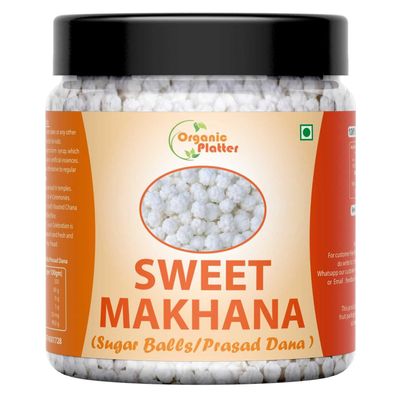 Prasad dana | Sweet Maskhana | Mimosa Nakul Dana |Sugar balls for pooja use | Meetha Makhana | Sakariya Sweet Candy |Kasi Sweet Balls |Prasad Makhana (150g) Jar